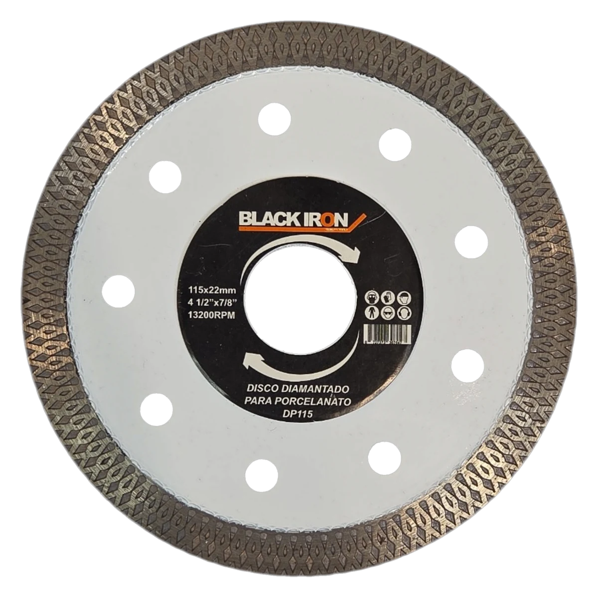 Disco Diamantado Turbo para Porcelanato 115mm (4 1/2")